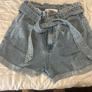 Kancan Paperbag Waist Shorts